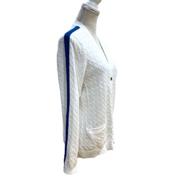 ✅SOLD✅Ralph Lauren Active Cable Knit White buttons up Cardigan Size XL - Picture 3 of 10